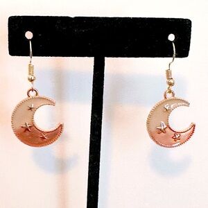 Resin Moon and Star Earrings
